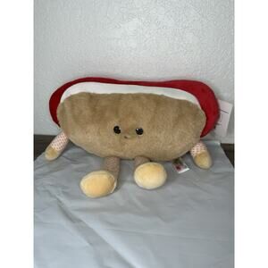 Smoochy Pals Hot Dog Food Plush Linzy Toys Food Stuffed 12”